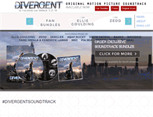 Tablet Screenshot of divergentsoundtrack.com
